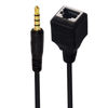 Picture of Seadream Network RJ45 Female to DC 3.5mm Adapter DC 3.5mm Male and 3.5mm Female TRRS 4 Pole Jack to RJ45 Female Cable Adapter for Touch Screen Device KTV