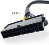 Picture of AsLiL 24-Pin to 8-Pin 18AWG ATX PSU Power Supply Adapter Cable for Motherboards 12 Inch