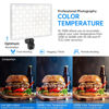 Picture of Mettlelite SL100D LED Video Light Bi-Color on Camera Continuous Dimmable Photography Lighting Portable Studio LED Panel 3200K-5600K CRI95+ Ultra Bright Camera Light for Photography and Video Recording