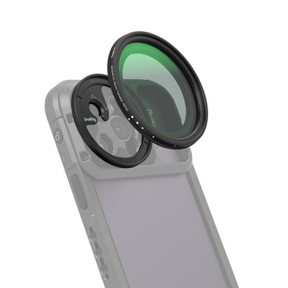 Picture of SmallRig 52mm Magnetic Variable ND Filter Kit, ND2-ND32 (1-5 Stops) VND Filter with M Mount Filter Adapter, No X Cross HD Optical Glass Neutral Density Filter Kit for Phone- 4386B
