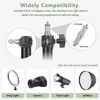 Picture of MSKIRA Ring Light Wall Mount with Triangle Base, 43.3inch/110cm Length Adjustable Support 180° Flexible Rotation, Wall Mount Boom Arm Up to 3.6ft for Photography Strobe Flash, Softbox, Salon
