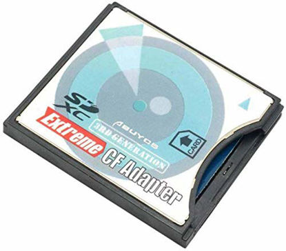 Picture of Abuycs Extreme Speed SD/SDHC/MMC/Eye-Fi Card to Compact Flash CF Type II Adapter for Professional DSLR Digital SLR Camera Canon 50D, 5D Mark II, 5D Mark III, 7D Nikon D200, D300, D900 etc.