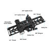 Picture of CAMVATE 10" Dovetail Plate with 15mm Double Rod & M6 Rosette Adapter for Video Camcorder Accessory - 3116