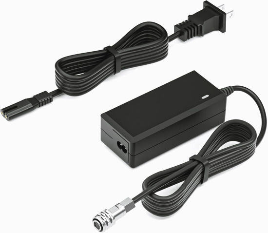 Picture of FGIEU Camera Charger Compatible with Blackmagic Pocket 4K, 6K, 6K Pro, 6K G2, BMPCC 4K 6K Pro G2 Cinema Camera Replacement Blackmagic Camera 4K 6K Power Adapter.