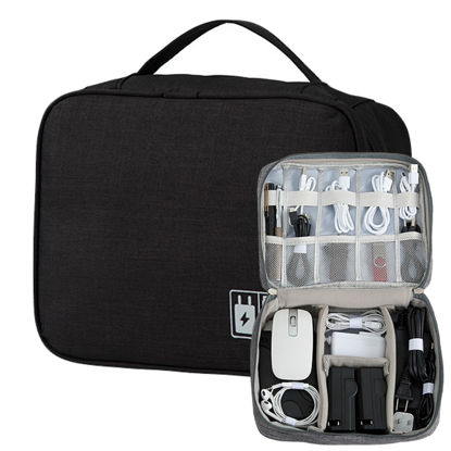 Picture of AYANICA Organizer Bag Big Case Cable Electronic Devices Travel Pouch USB Charger Accessories Mouse Phone USB Cable SD Power Bank Earphone