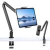 Picture of Tablet Stand Holder, Aluminum iPad Desk Mount Holder, Tablet Arm Mount Holder with 360°Rotating Metal Base, Fits for iPad Air Pro Mini, Phones, Samsung Galaxy, Kindle, All 4.7-13 Inch Devices