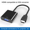 Picture of Zuya HDMI to VGA Adapter,Gold-Plated HDMI to VGA Adapter Converter Full HD 1080P External Video Card Multi Monitor Adapter,Desktop, Laptop,HDTV,Monitor,Projector- Black