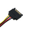 Picture of ZZHXSM 4PCS SATA 15Pin Male to 4Pin IDE Molex Female Cable for Serial ATA Hard Drives and CD ROM Drives