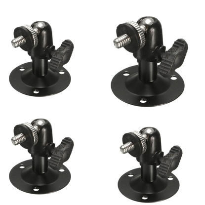 Picture of exgoofit Camera Bracket Mount Pack of 4 Metal Outdoor/Indoor Use Security Bracket for Oculus Rift Sensor, Arlo, Arlo Pro, CCTV Suvellicance System