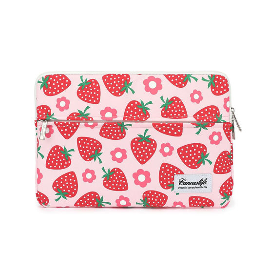 Picture of Canvaslife Patten Laptop Sleeve 14 inch 14.0 inch Laptop case Bag (Strawberry)
