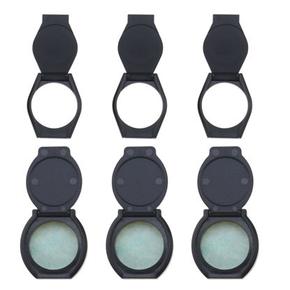 Picture of Create idea 6PCS Privacy Shutter Lens Caps Webcam Lens Cover Protective Caps Self-Adhesive Hood for Webcam Laptop Protecting Privacy and Security Black