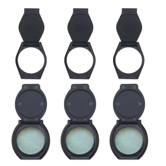 Picture of Create idea 6PCS Privacy Shutter Lens Caps Webcam Lens Cover Protective Caps Self-Adhesive Hood for Webcam Laptop Protecting Privacy and Security Black