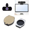 Picture of Create idea 6PCS Privacy Shutter Lens Caps Webcam Lens Cover Protective Caps Self-Adhesive Hood for Webcam Laptop Protecting Privacy and Security Black
