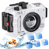 Picture of Seafrogs Underwater Camera Housing for Olympus TG-6, Professional Underwater Accessories 195FT/60M for Olympus Tough TG-6 (TG-6-white)
