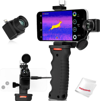 Picture of InfiRay T2 Pro Thermal Monocular for iPhone, Outdoor Night Vision Monocular, 25Hz Frame Rate, 13mm Focal Length, 13.6X10.2 FOV, Hot Spot Tracking