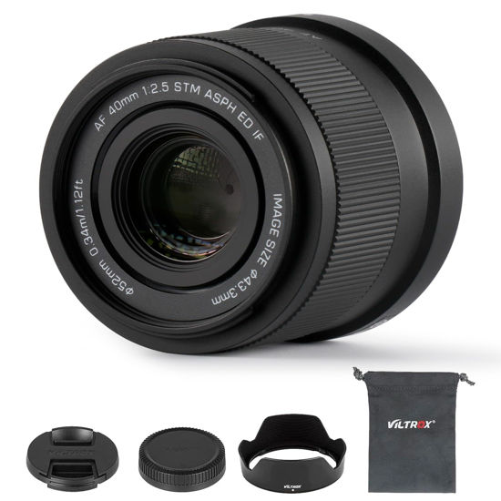 Picture of VILTROX 40mm F2.5 f/2.5 Z-Mount, Auto Focus Prime Lightweight Full Frame Lens for Nikon Z-Mount Cameras Z5 Z50 Z6 Z6II Z7 Z7II ZFC Z30 Z9 Z8