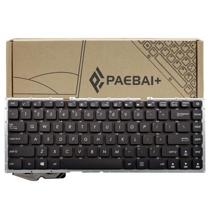 Picture of PAEBAI+ Replacement Laptop Keyboard Compatible with Asus X441 X441S X445S X440N S441 F441V F441U No Backlight US Layout Black