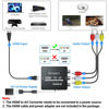Picture of Setuact HDMI to AV Converter, HDMI to RCA Converter, Supports PAL/NTSC for Apple TV, Roku, Fire Stick, Blu-ray, DVD Player, Older TV, Projector, (with Male RCA Cables)
