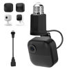 Picture of Adjustable Lamp Socket Mount for Blink Outdoor 4 (4th Gen), Blink Outdoor (3rd Gen), Blink Mini/Blink Mini 2, Light Bulb Mount for Standard E26/E27 Bulb Holder, Easy Installation Without Tools - Black