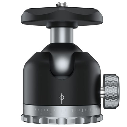 Picture of POYINCO Tripod Ball Head 360 Degree Rotating Panoramic Ballhead with 1/4 inch Screw 3/8" Thread Mount, Max Load up to 5 kg/ 11lb,for Monopod, DSLR, Phone, Gopro
