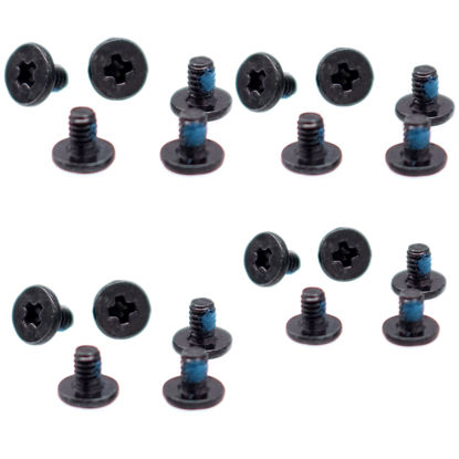 Picture of Deal4GO 20-pack M2 x 3 mm Phillips Flat Head Screw Fastener w/Nickel Plated replacement for Laptop PC M.2 SSD Heatsink WiFi card Screws (Black)