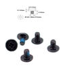 Picture of Deal4GO 20-pack M2 x 3 mm Phillips Flat Head Screw Fastener w/Nickel Plated replacement for Laptop PC M.2 SSD Heatsink WiFi card Screws (Black)