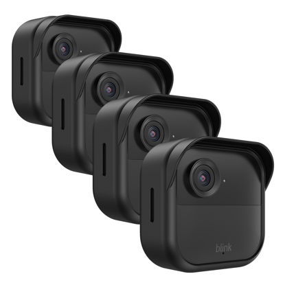 Picture of Silicone Case Cover for All-New Blink Outdoor 4 (4th Gen), Weatherproof Silicone Case Provides Full Camera Protection, for All-New Blink Outdoor 4 Home Security Camera (Black, 4 Pack)