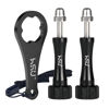 Picture of HSU Aluminum Alloy Thumbscrew Set (Extension)+ Wrench for Gopro Hero 12, 11, 10, 9, 8, 7, 6, 5, 4, Compatible with GoPro Media Mod, AKASO Campark and Other Action Cameras (Black)
