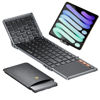 Picture of ProtoArc Foldable Keyboard with Touchpad, XK01 TP Folding Portable Keyboard, Full Size Keys, Large Trackpad Bluetooth Travel Keyboard for iPad, iPhone, Laptop PC Tablets - Black Gray