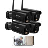 Picture of LaView 4K Outdoor Security Cameras,8MP HD Cameras for Home Security with AI Human Detection,IP65 Waterproof,2-Way Talk,Clear Night Vision,2.4G WiFi,SD Card Slot&US Cloud Storage,Work with Alexa(4pcs)