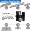 Picture of WINDFRD Aluminum Short (3.35") Double Socket Arm for 1.5 Inches/C Size / 38mm Ball Accessories, Powerful Clamp, Compatible with RAM Mount, iBolt and More