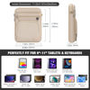 Picture of MoKo 9-11 Inch Tablet Sleeve Bag, Fits New iPad Air/Pro 11 inch 2024, iPad Air 5/4th 10.9,iPad 9/8/7th 10.2,iPad 10th Gen 10.9,Tab S9 11,Multifunctional Bag with Shoulder and Headphone Port, Sand