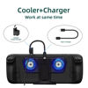 Picture of NFHK 10Gbps USB3.0 Type C Male to Dual Female Power Data Splitter Adapter Up Angled Compatible with Steam Deck Laptop