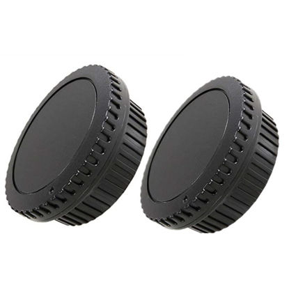 Picture of Body Cap & Camera Rear Lens Cover Compatible with for Canon EF 1D 1DS Mark II III IV 7D Mark II 90D 80D 77D 70D D30 D60 50D 60D 5D T7i XT XTi XSi T3 T3i T4 T4i T7 T6 T6i T5i SL2 etc
