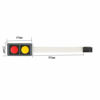 Picture of 2pcs 2 Keys Membrane Switch DIY Keyboard Red/Yellow Buttons PET Control Panel Switch Double Button Membrane Button