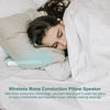 Picture of Under Pillow Speaker Bluetooth for Sleeping: Sleep Sound Machine with Bone Conduction Stereo - Portable Pillow Speaker White Noise Sleep Aid Speaker -White