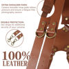 Picture of Bebaimis Leather Camera Harness for 2 Cameras,Dual Camera Harness Strap for Two Cameras,Dual Shoulder Leather Camera Strap,Multi Double Camera Gear for DSLR/SLR,Camera Harness for Photographers,Brown