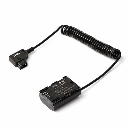 Picture of ZITAY D Tap to LP E6 Dummy Battery Compatible for SMALLHD 501 502 702 Monitor Coiled Power Cable Adapter
