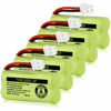 Picture of iMah BT183342/BT283342 2.4V 400mAh Ni-MH Battery Pack Compatible for BT166342/BT266342 BT162342/BT262342 2SN-AAA40H-S-X2, Pack of 5