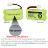 Picture of iMah BT183342/BT283342 2.4V 400mAh Ni-MH Battery Pack Compatible for BT166342/BT266342 BT162342/BT262342 2SN-AAA40H-S-X2, Pack of 5