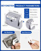 Picture of BEYONDTEK Work for Brother P Touch M Tape 1/2" Black on White 12mm 0.47 Label Maker Tape Compatible for Brother PT-45 Label Tape M-231 Mk-231 M-k231S for PT-65 PT-M95 PT-85 PT-90 PT-70 PT-80,8m 26.2ft