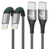 Picture of iPhone Charger [Apple MFi Certified] 2Pack 10FT Long Lightning Cable Fast Charging Nylon Braided iPhone Charger Cord USB Cable Compatible with iPhone 14 13 12 11 Pro Max XR XS X 8 7 6 Plus SE iPad