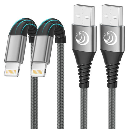 Picture of iPhone Charger [Apple MFi Certified] 2Pack 10FT Long Lightning Cable Fast Charging Nylon Braided iPhone Charger Cord USB Cable Compatible with iPhone 14 13 12 11 Pro Max XR XS X 8 7 6 Plus SE iPad