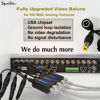 Picture of SGUESIKR 4 Pair BNC to RJ45 Passive Video Balun with Power, Cat5e/Cat6 to BNC Adapter, 1080P-8MP Analog Surveillance Camera Ethernet Cable Transceiver - Compact, Ground-Loop Isolated