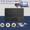 Picture of Wireless Bluetooth Keyboard,10-inch Ultra-Slim 7 Color Backlight Keyboard with Touchpad,Rechargeable Wireless Magnetic Bluetooth Portable Keyboard for Mobile Phones,Computers,Tablets and iPads (Black)