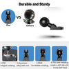 Picture of 1" Aluminum Alloy Angled Ball Mount Base with 10mm Mounting Hole Rear-View Mirror Ball Mount Holder Compatible with RAM Mounts 1 inch Socket Arms Motorcycle Phone Holder(R12*2)