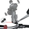 Picture of 1" Aluminum Alloy Angled Ball Mount Base with 10mm Mounting Hole Rear-View Mirror Ball Mount Holder Compatible with RAM Mounts 1 inch Socket Arms Motorcycle Phone Holder(R12*2)