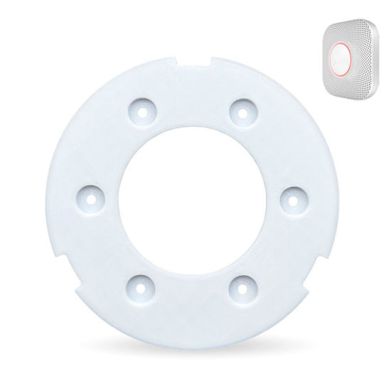 Picture of Sactulaz Replacement Mounting Plate for Google Nest Detector/Protector Gen2, Replacement Part Backplate for Google Nest 2nd Gen Smoke Detector Alarm