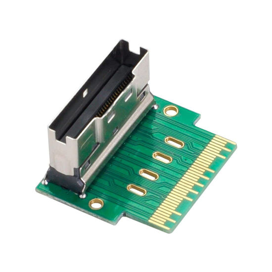 Picture of Chenyang SFF-8654 PCI-E Slimline SAS 8i 74Pin Male to SFF-8654 SAS 4.0 74Pin Female SFF-8654 Extender Adapter Test Tools