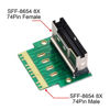Picture of Chenyang SFF-8654 PCI-E Slimline SAS 8i 74Pin Male to SFF-8654 SAS 4.0 74Pin Female SFF-8654 Extender Adapter Test Tools
